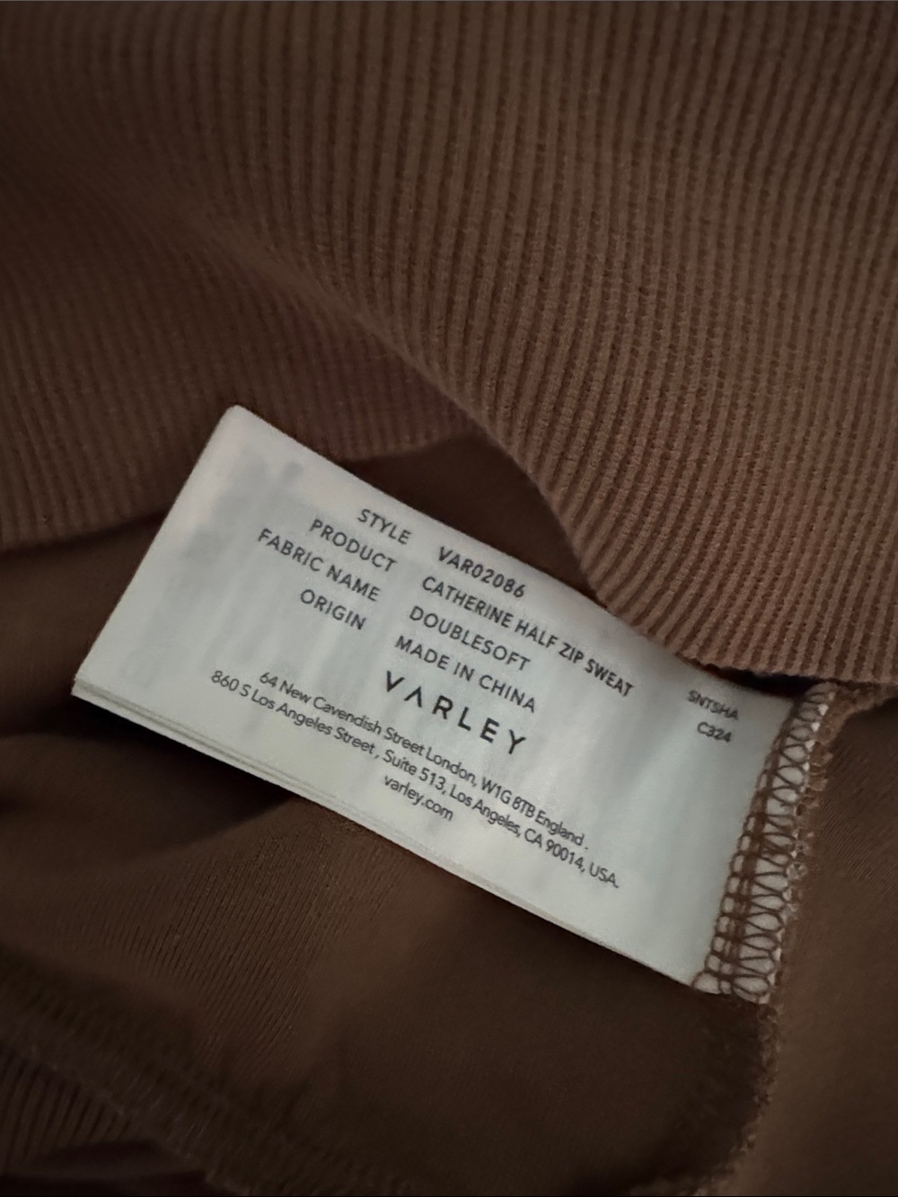Varley Catherine Half-Zip Double Soft Pullover • Size Large • Golden Bronze - Picture 7 of 7